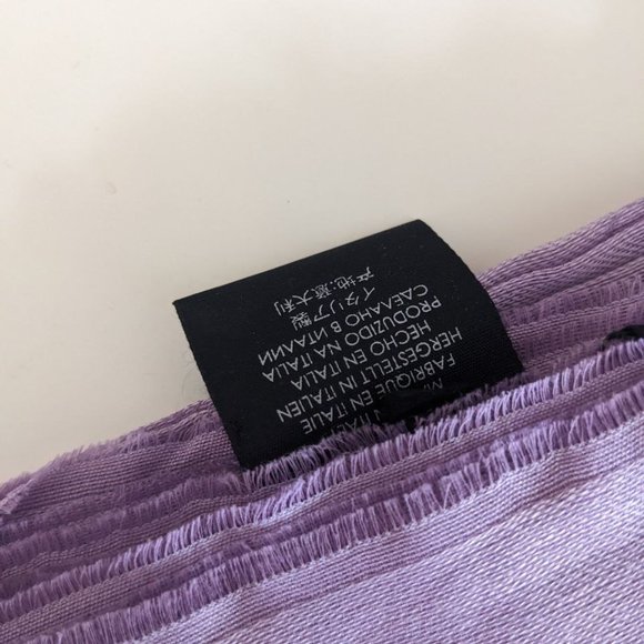 NWT Gucci stole 508027 light purple system GG pattern muffler shawl/ scarf - Picture 4 of 7